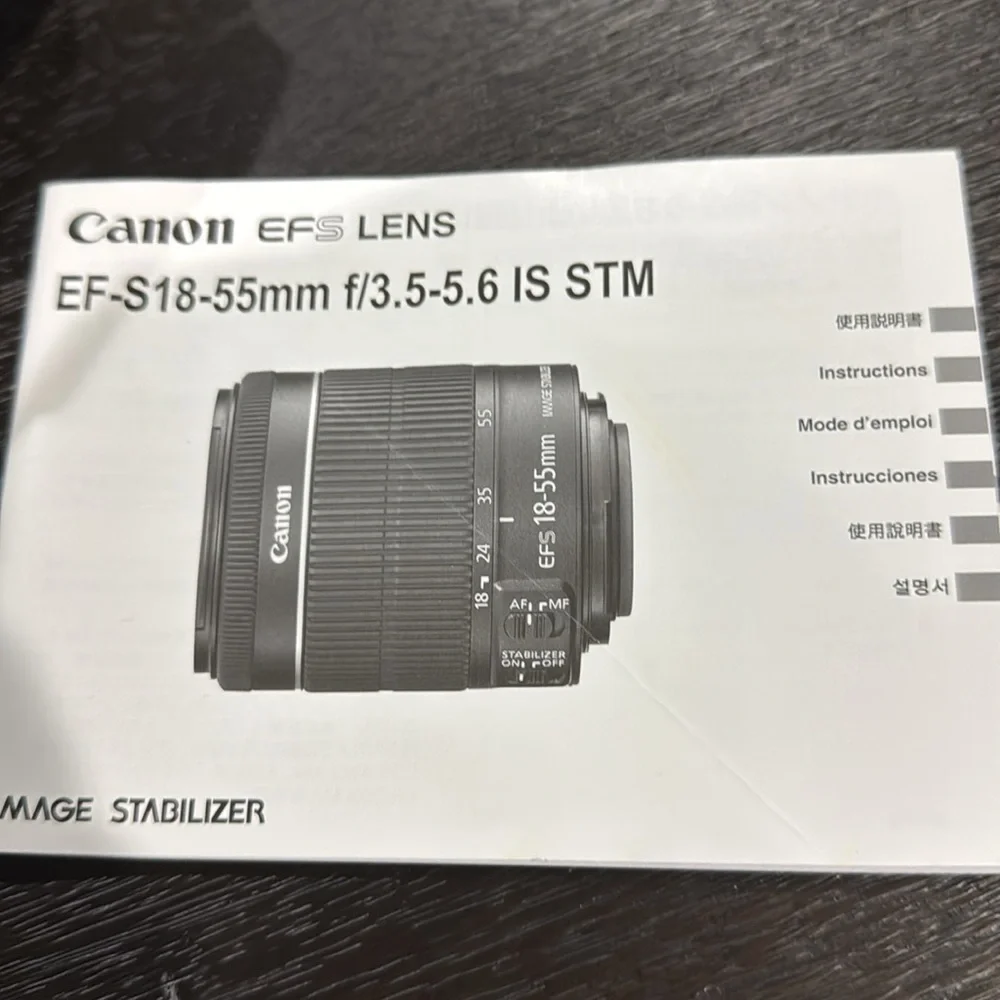 Canon EFS 18-55mm Lens for parts or repair Not working Make an offer